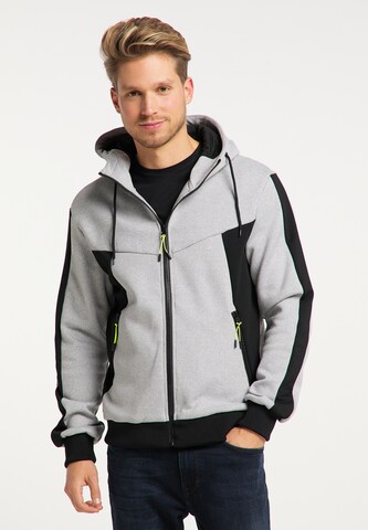 Mo SPORTS Sweatjacke in Grau: predná strana