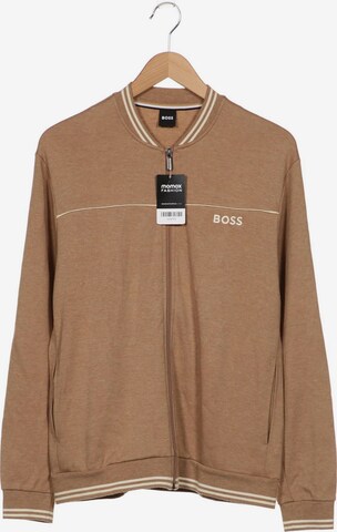 BOSS Sweatshirt & Zip-Up Hoodie in S in Beige: front
