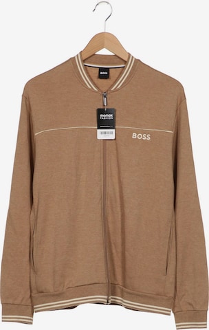 BOSS Black Sweatshirt & Zip-Up Hoodie in S in Beige: front