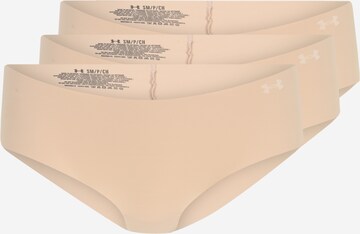 UNDER ARMOUR Athletic Underwear 'Hipster' in Beige: front