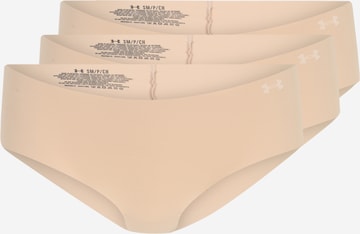 UNDER ARMOUR Sports underpants 'Hipster' in Beige: front