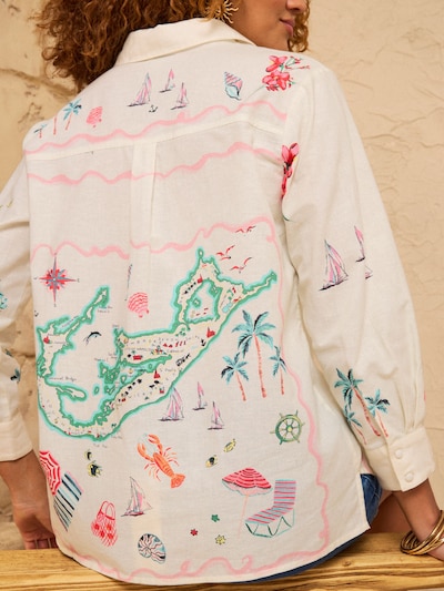 Camicia da donna love & roses di colore beige / colori misti, Visualizzazione prodotti