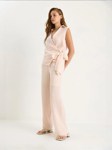 Bianco Lucci - Calças de fato em rosa