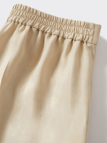 Loosefit Pantalon à plis 'dalia' MANGO en beige