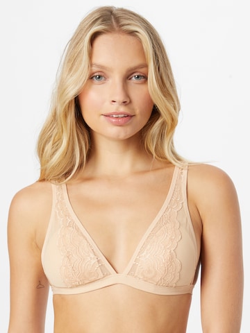 Triangle Soutien-gorge Scandale éco-lingerie en beige : devant