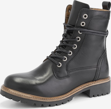 Travelin Lace-Up Boots 'Kvosted' in Black: front