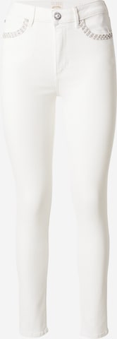 balta GUESS Siauras Džinsai: priekis
