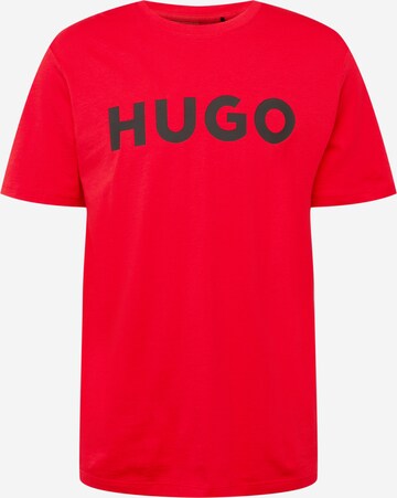 HUGO Tričko 'Dulivio' – červená: přední strana