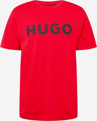HUGO T-Shirt in rot / schwarz, Produktansicht