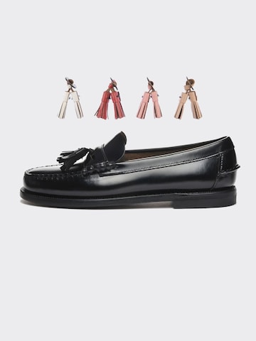 SEBAGO Mokassin '77113UW CLASSIC DAN MULTI TASSEL WOMAN Black Multicolor' i sort