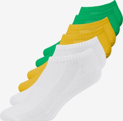 SNOCKS Socks in Yellow / Green / White, Item view
