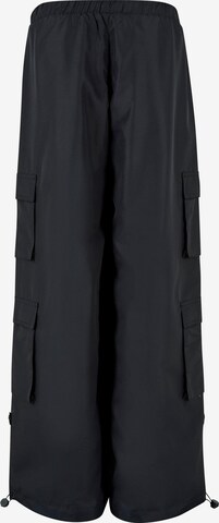 Urban Classics Wide Leg Hose in Schwarz