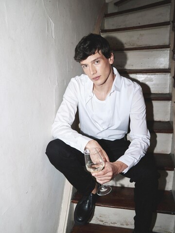 Casual Friday Slim fit Zakelijk overhemd ' CFPalle ' in Wit