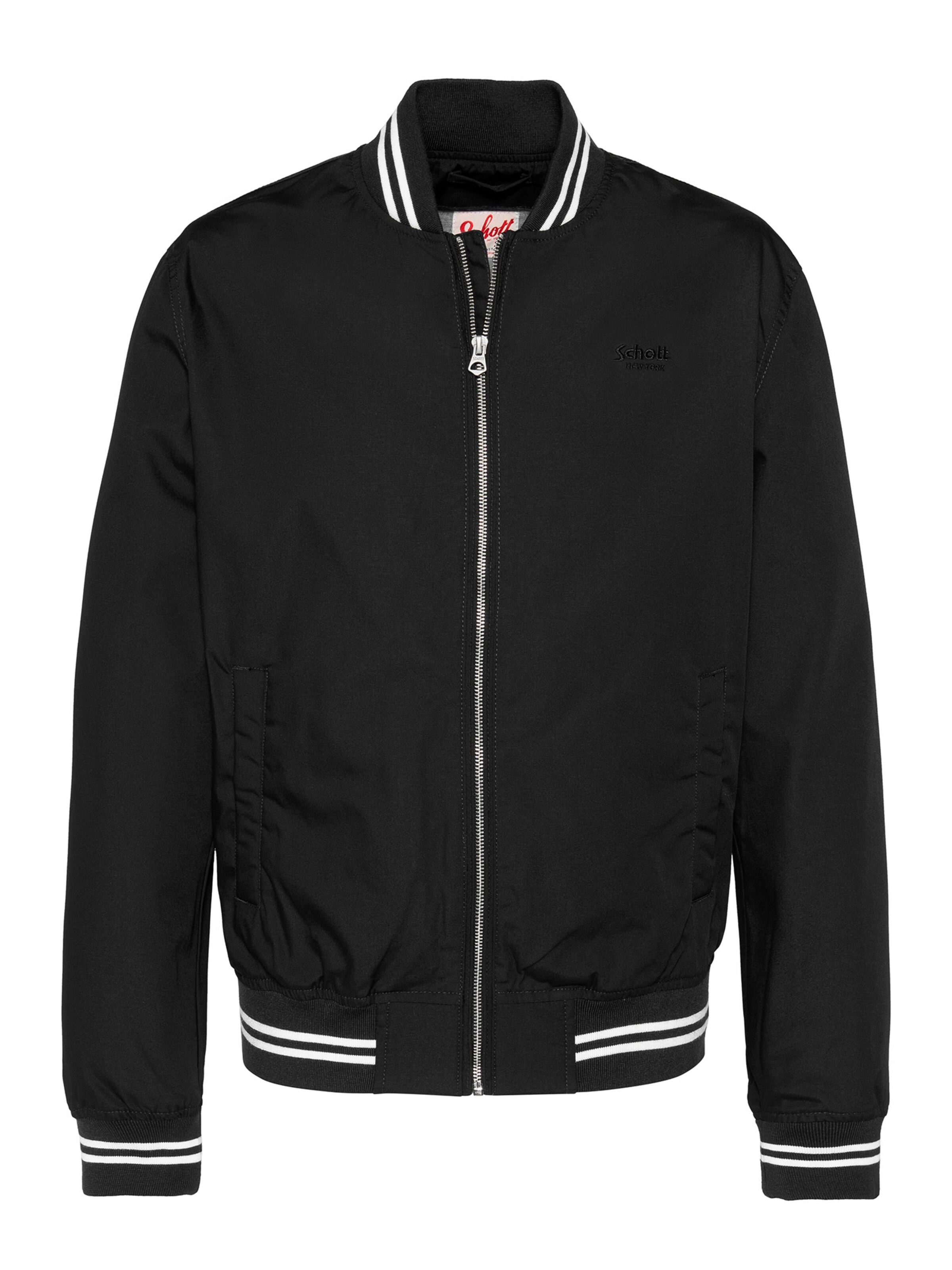 Manteau mi-saison Schott NYC en noir : devant