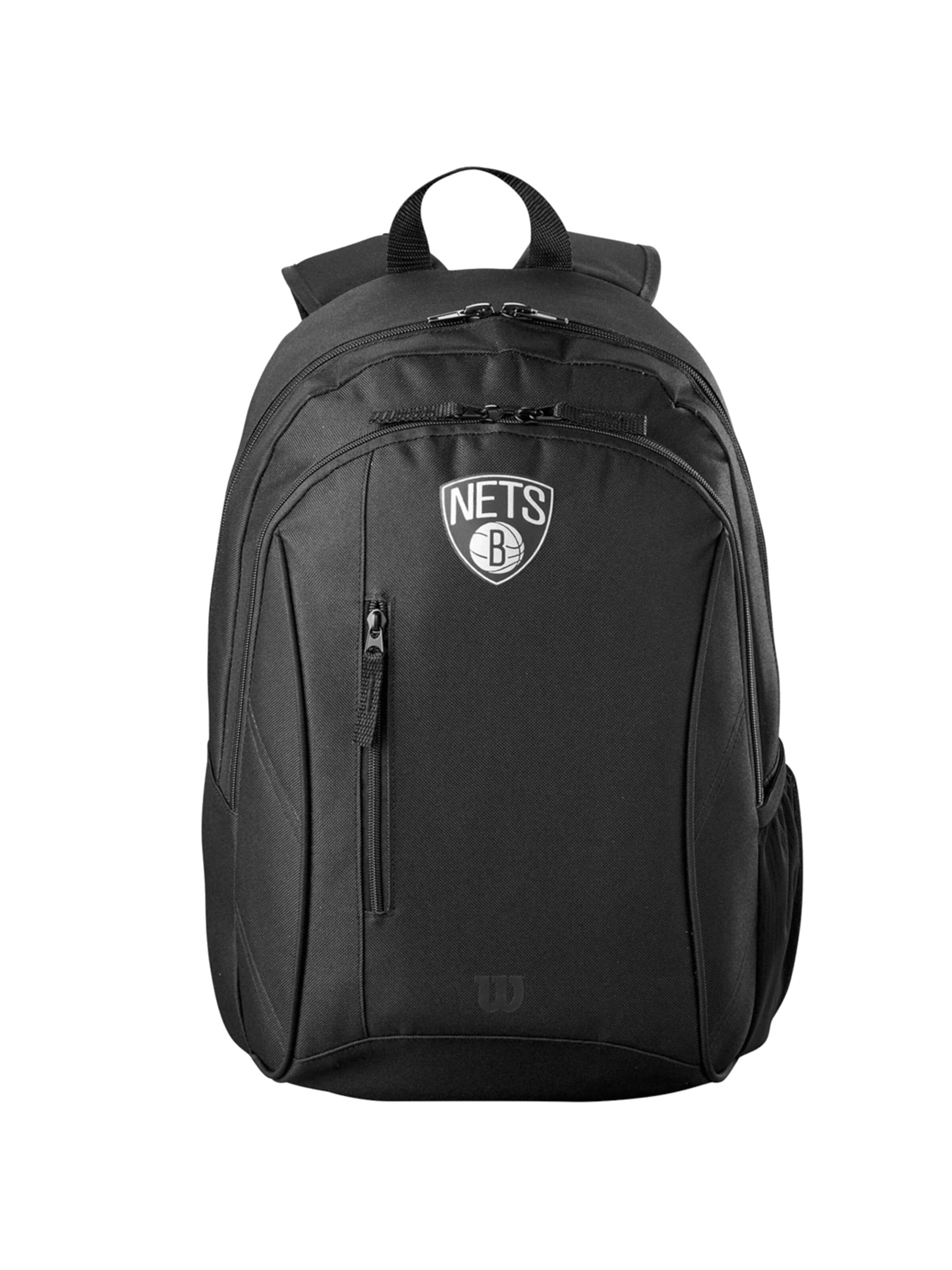 WILSON Rucksack 'Wilson NBA Team Brooklyn Nets Backpack'‌ in Schwarz: Vorderseite