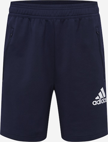 Regular Pantaloni sport de la ADIDAS SPORTSWEAR pe albastru: față