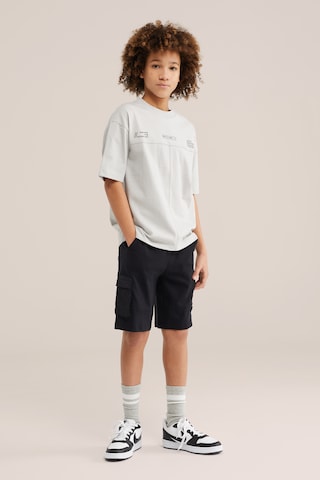 WE Fashion Normální Kalhoty – černá