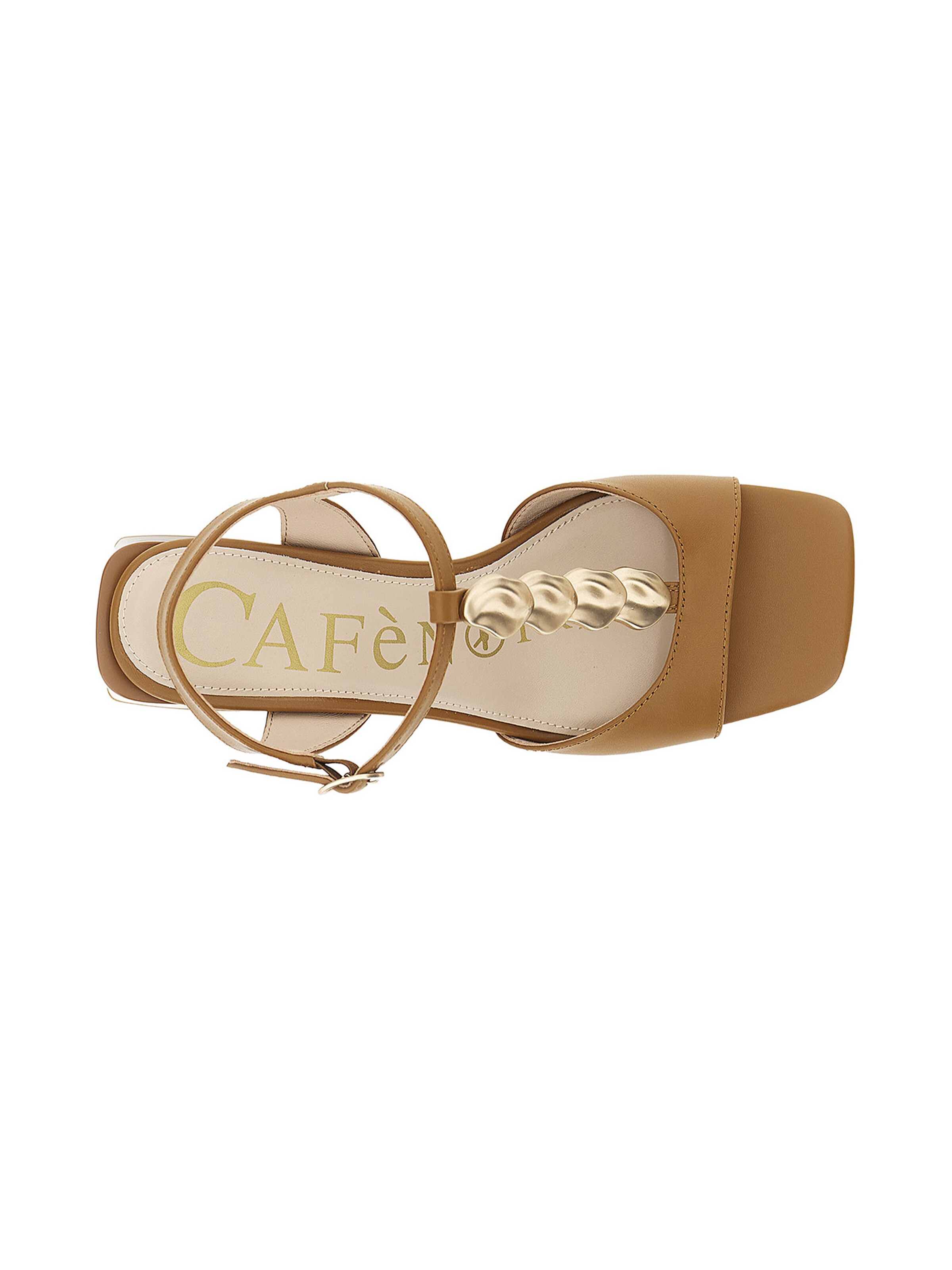 CAFè NOIR Strap sandal in Brown
