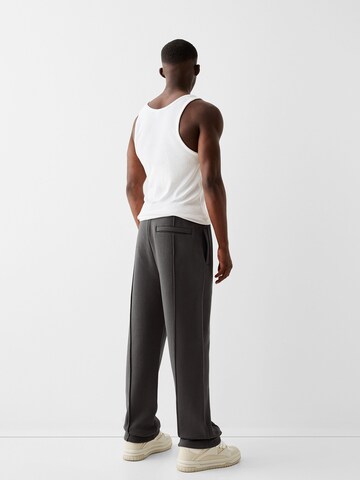 Bershka Loosefit Hose in Grau