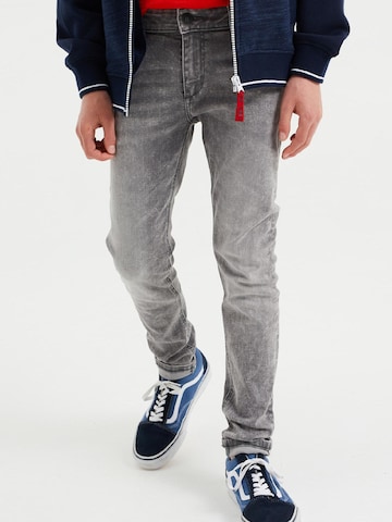 WE Fashion Slimfit Jeans in Grau: predná strana