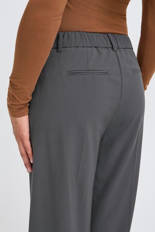 b.young Wide leg Pleated Pants 'BYDanta' in Grey