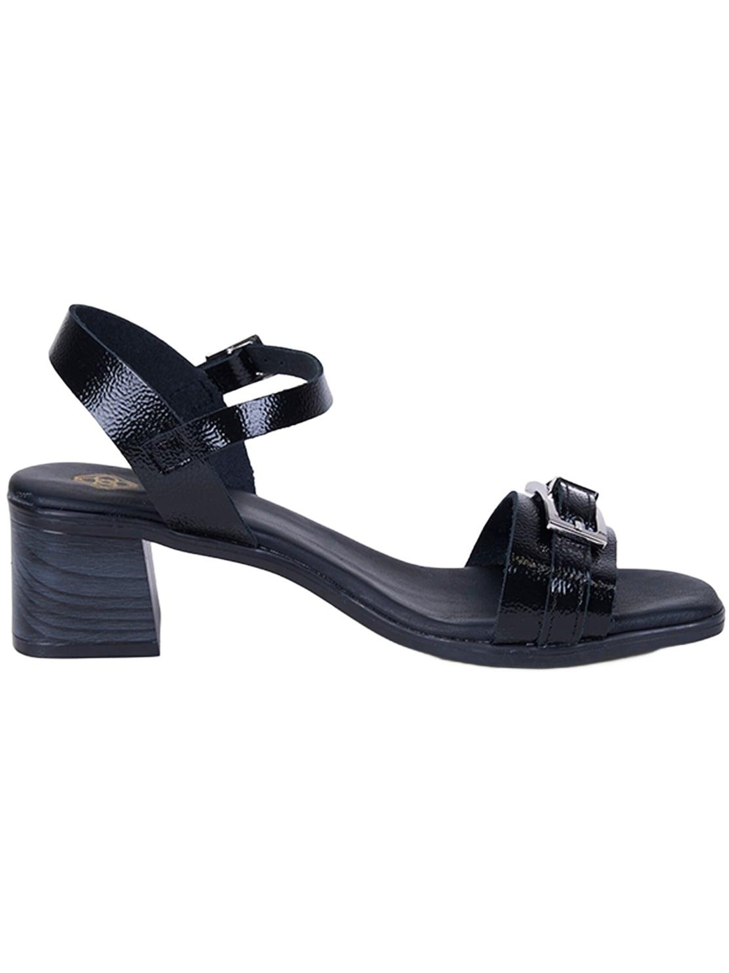 Desa Teenslipper 'Sandalen mit Blockabsatz' in Zwart