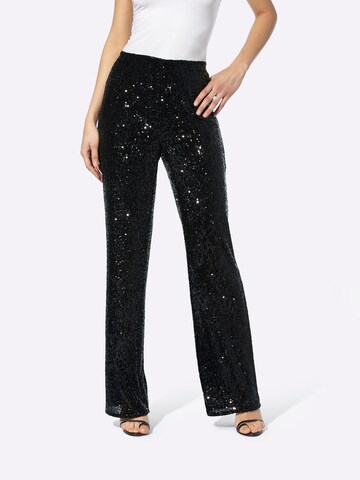 heine Regular Trousers in Black: front