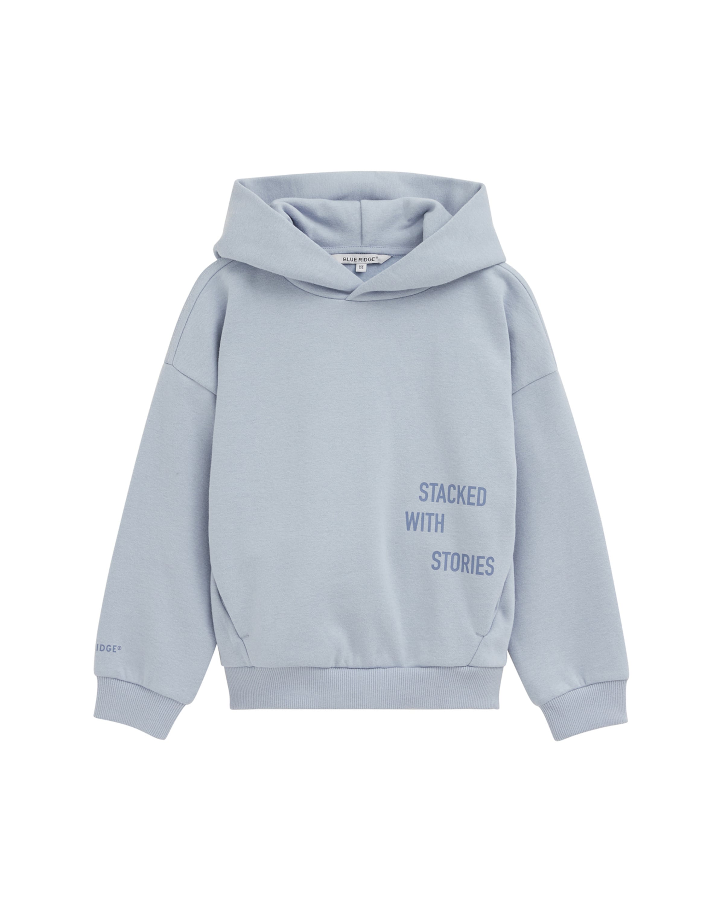 WE Fashion Sweatshirt in Blauw: voorkant