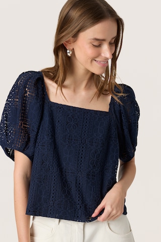 Chemisier 'SLCoopelia' SOAKED IN LUXURY en bleu : devant