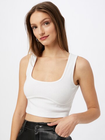 Public Desire Top in Weiß: predná strana