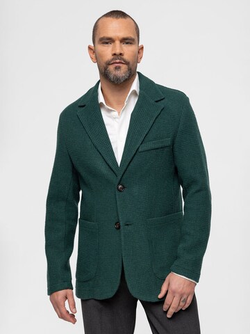 Coupe regular Veste de costume Antioch en vert : devant