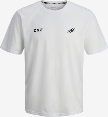 balta JACK & JONES Marškinėliai 'JCOCNZ PARIS': priekis