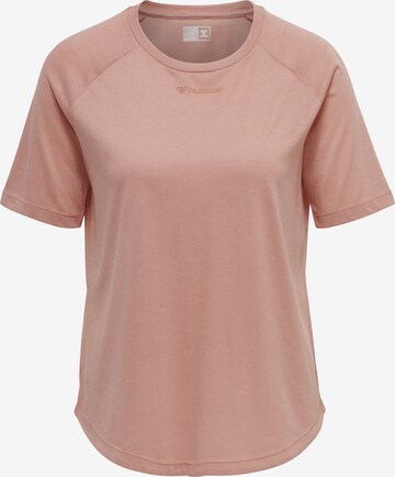 T-shirt fonctionnel 'Vanja' Hummel en rose : devant