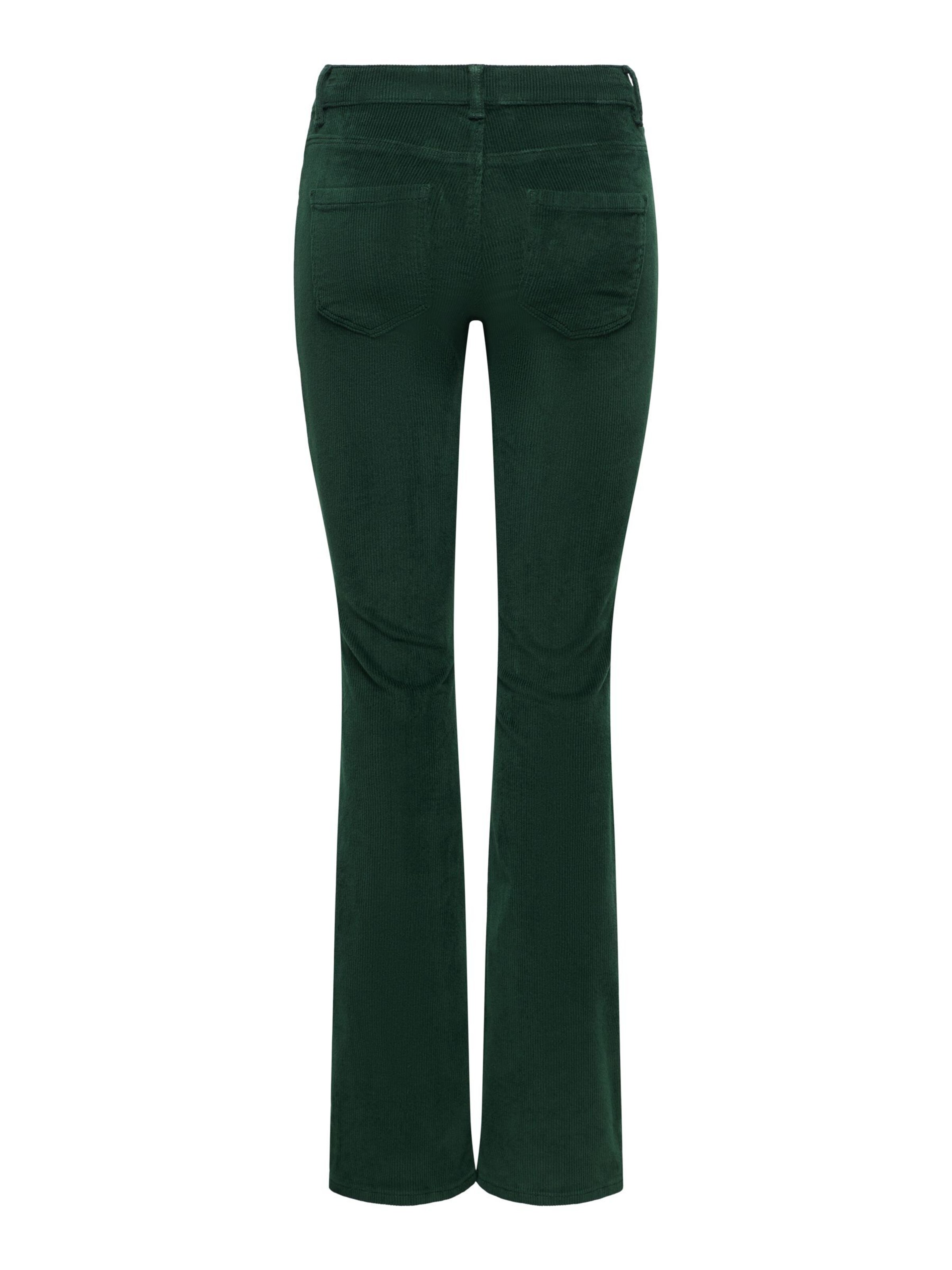 ONLY Flared Trousers 'GLOBAL' in Green