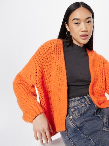 OUI Knit Cardigan in Orange