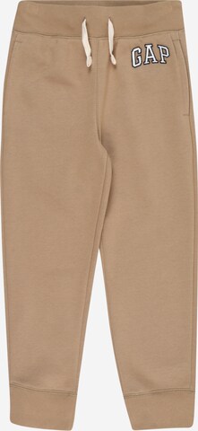 Tapered Pantaloni de la GAP pe maro: față