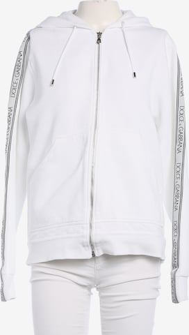 DOLCE & GABBANA Sweatshirt / Sweatjacke M in Weiß: Vorderseite