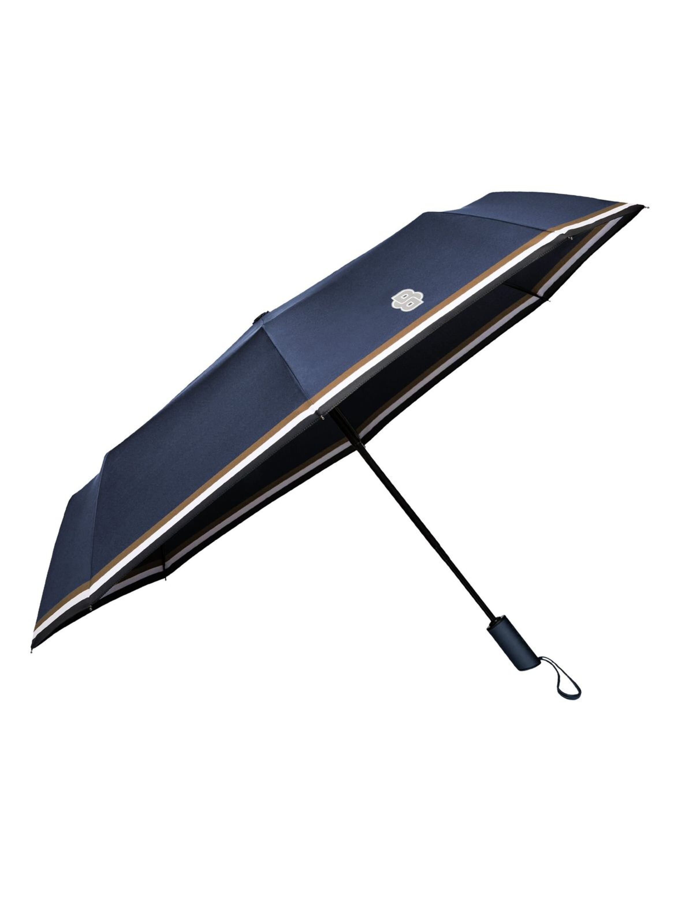 BOSS Regenschirm 'Pocket umbrella Varsity'‌‌‌‌‌‌‌‌ in Blau: Vorderseite