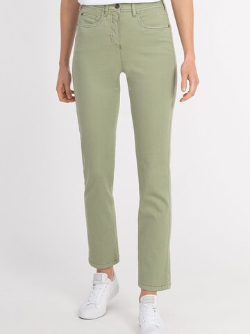 Recover Pants Slimfit Jeans 'Jil ' in Groen: voorkant