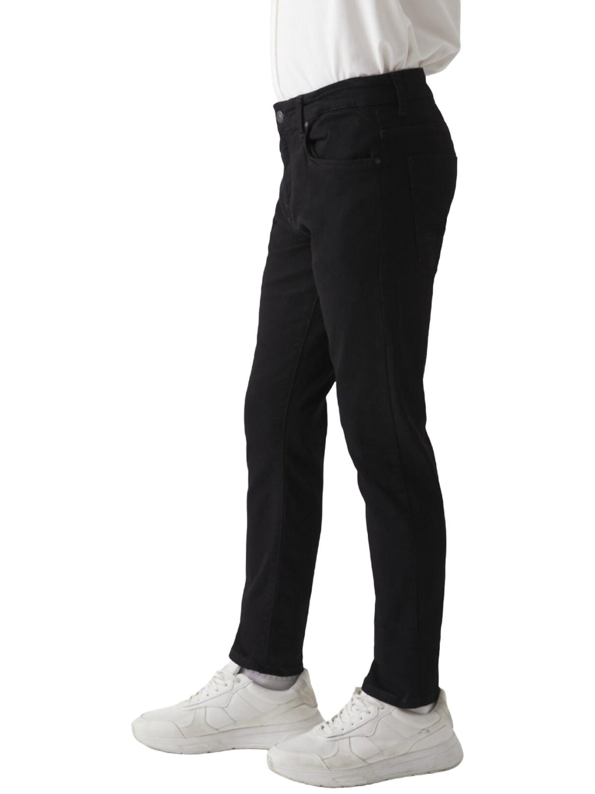 LTB Jeans - Slimfit Vaquero 'LTB Jeans Herren Joshua Skinny Leg Low Waist Jeanshose' en negro