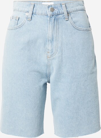 Calvin Klein Jeans Loosefit Jeans in Blauw: voorkant