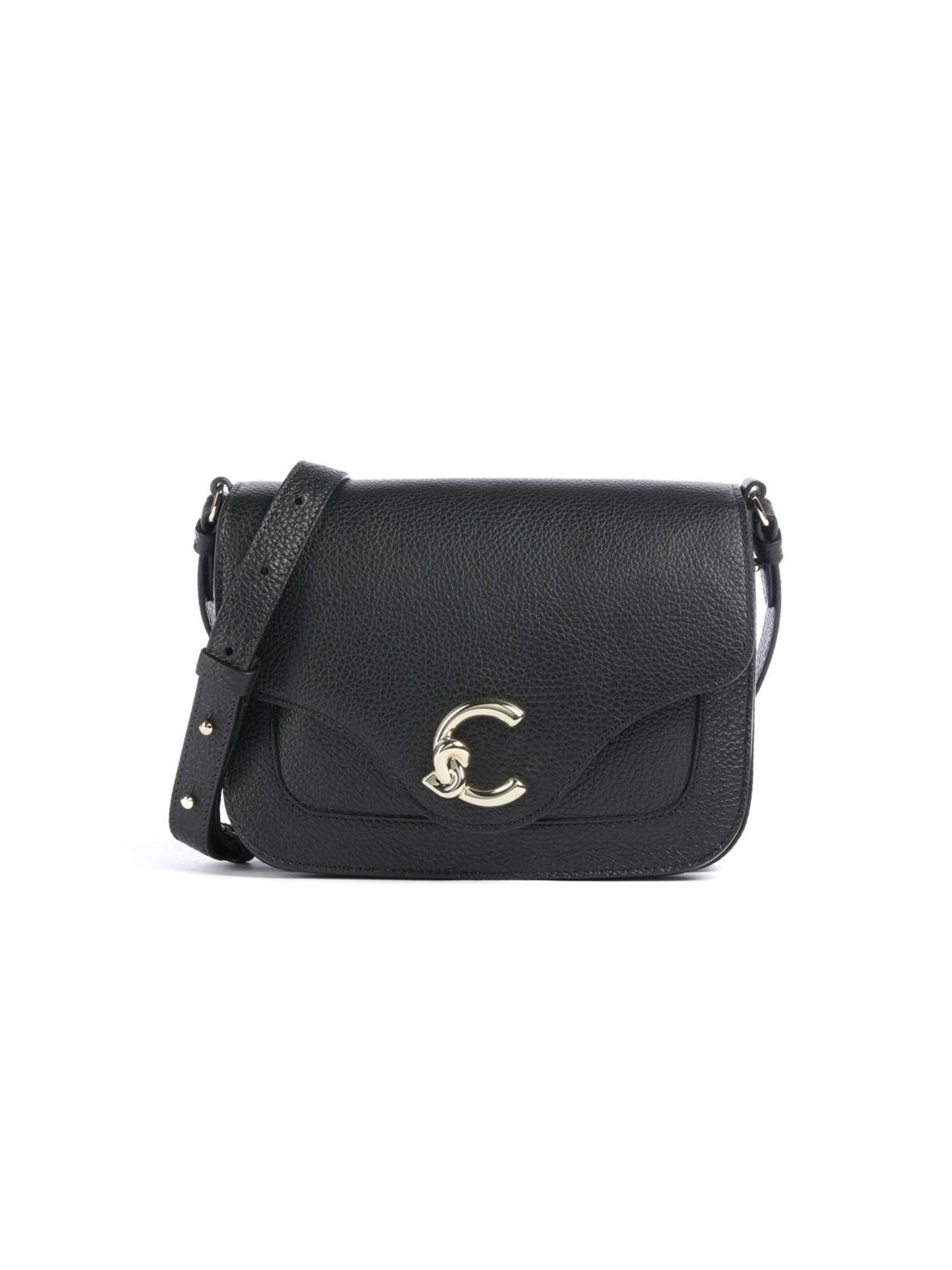 Sac à bandoulière 'Coccinelle C-Me Handbag Grained Leather' Coccinelle en noir : devant
