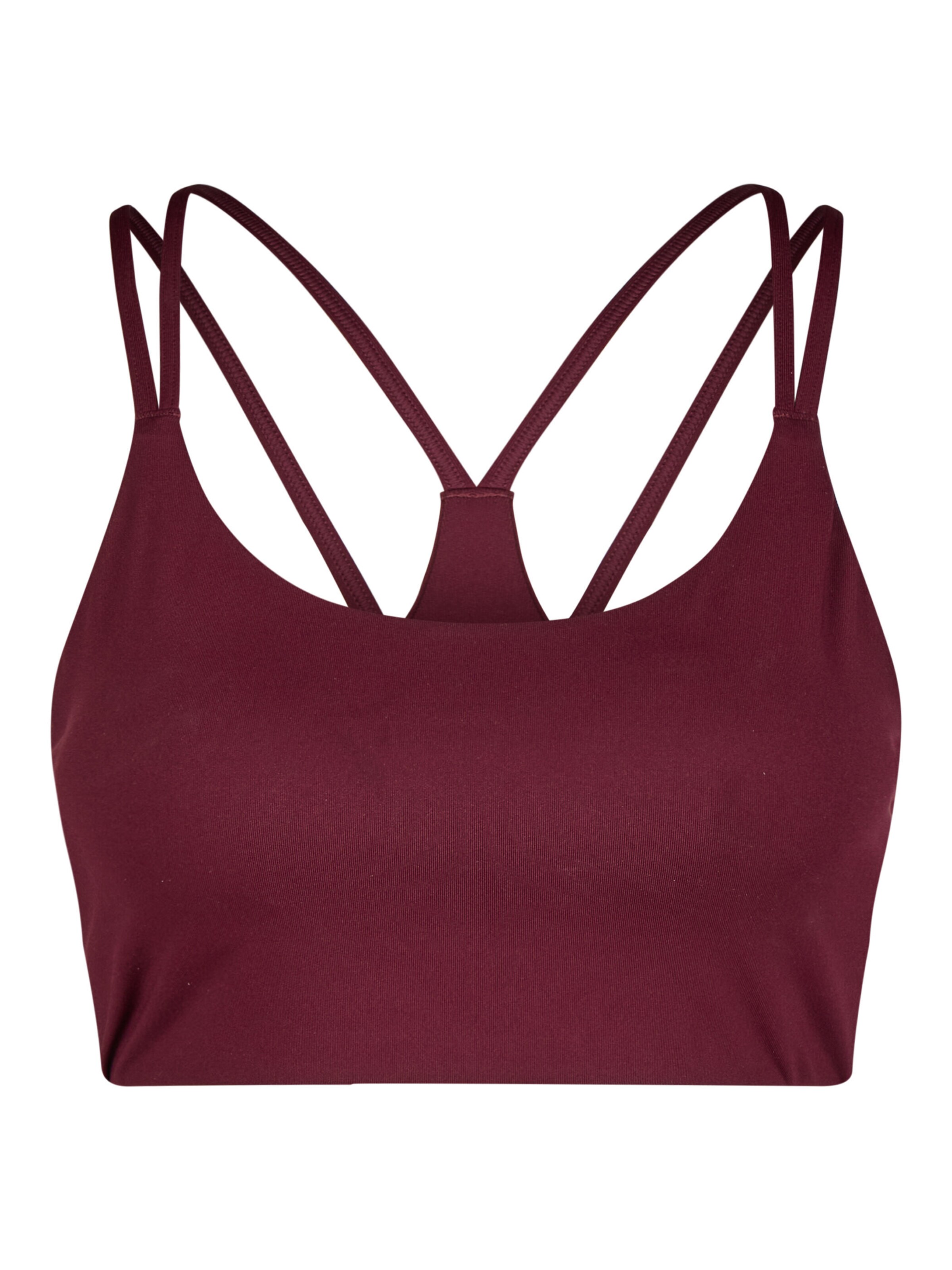 Fabletics Korzetová Sportovní podprsenka 'PRINCIPAL' – červená: zadní strana