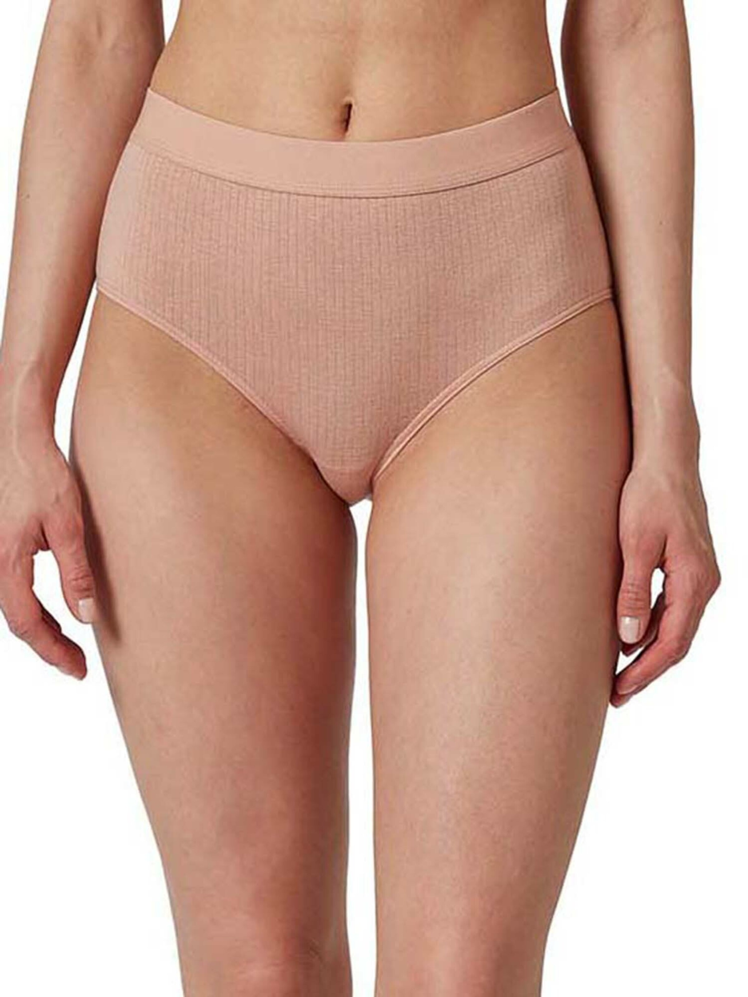Frauen Wäsche HUBER Maxislip ' hautNAhTUR Rib ' in Creme - DZ30201 Frauen Wäsche HUBER Maxislip ' hautNAhTUR Rib ' in Creme - DZ30201
