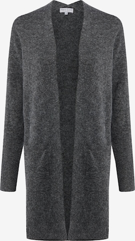 Marie Lund Strickmantel in Grau: Vorderseite