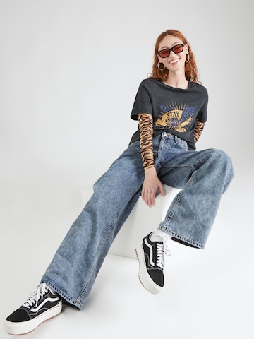 Monki Wide Leg Jeans i blå