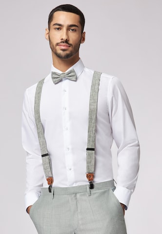 ROY ROBSON Suspenders in Grey: front