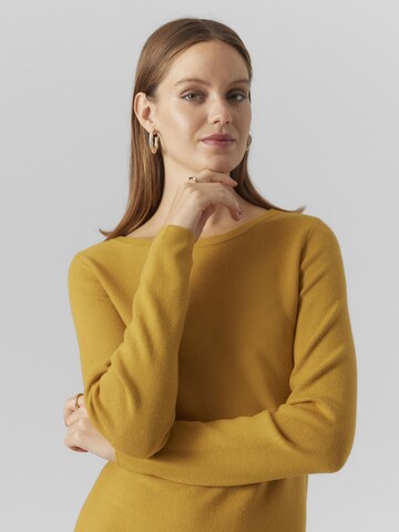 VERO MODA Gebreide jurk in Geel