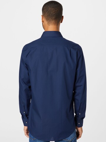 Coupe regular Chemise business SEIDENSTICKER en bleu