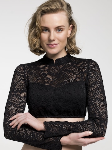 SPIETH & WENSKY Traditional Blouse 'Andora' in Black: front